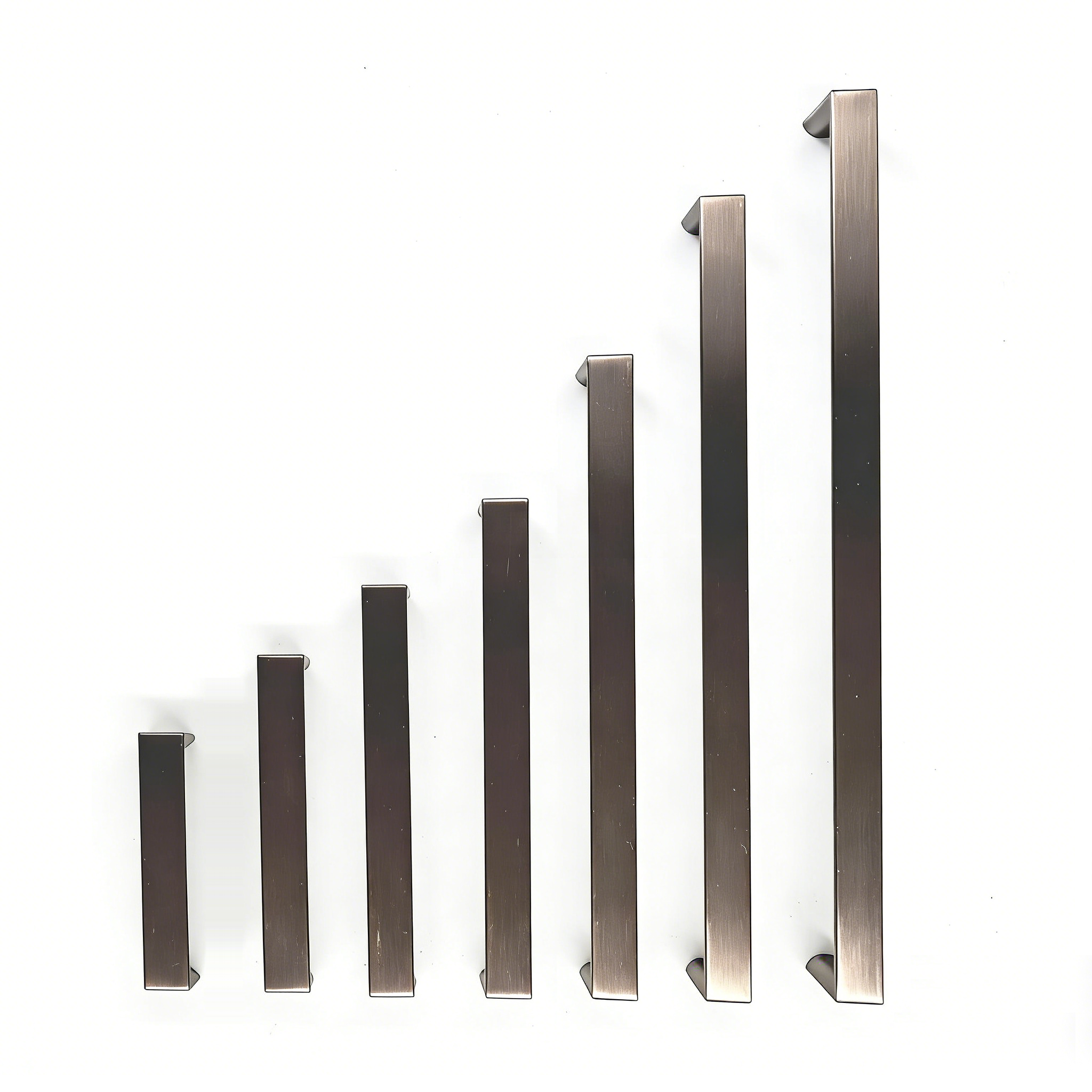 Aluminium Alloy D-Shaped Cabinet Handle – 96–370 mm | Matte Black & Nickel Finish