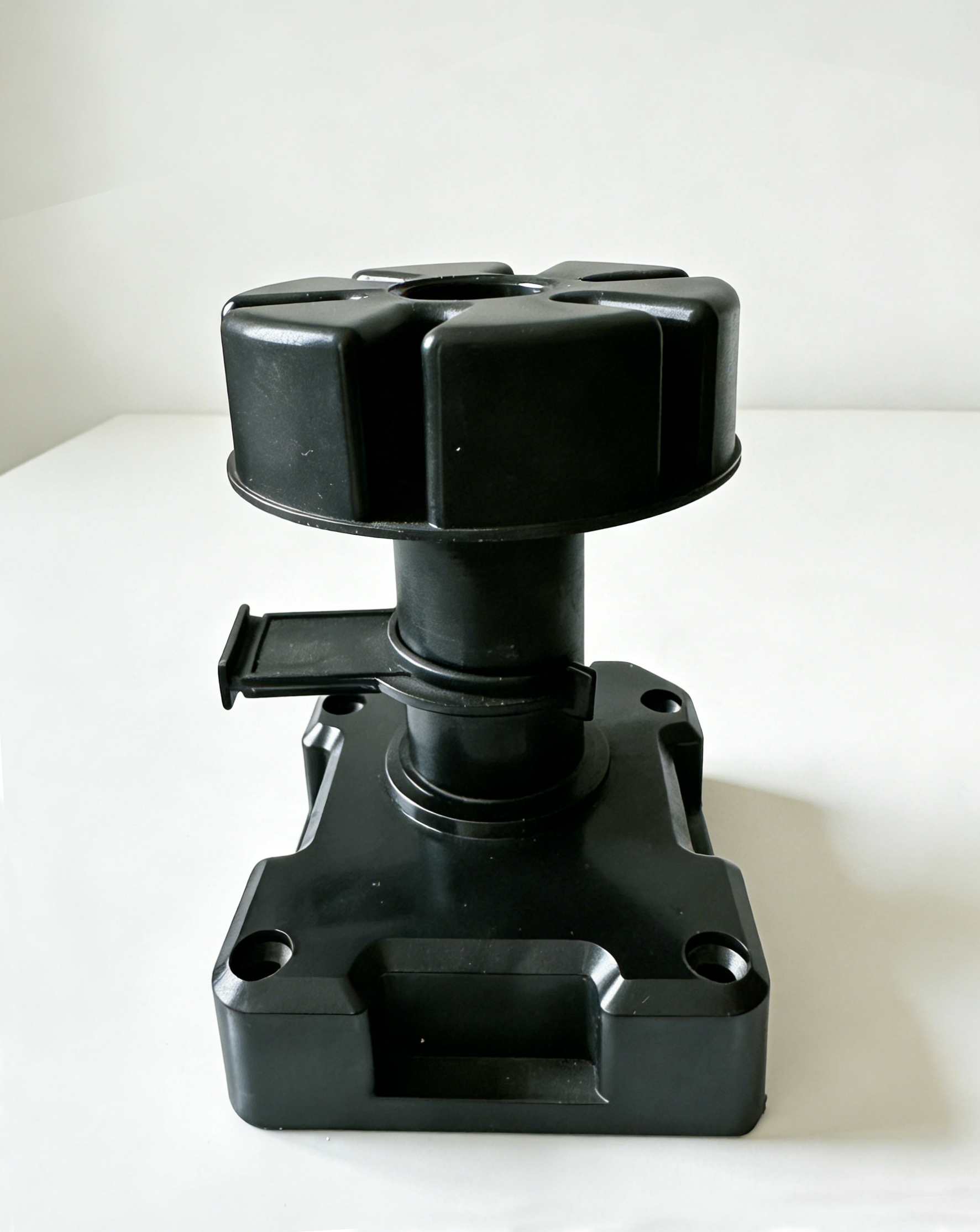 Adjustable Cabinet Leg – 108–138 mm Height | Black PVC Kitchen Cabinet Levelling Foot