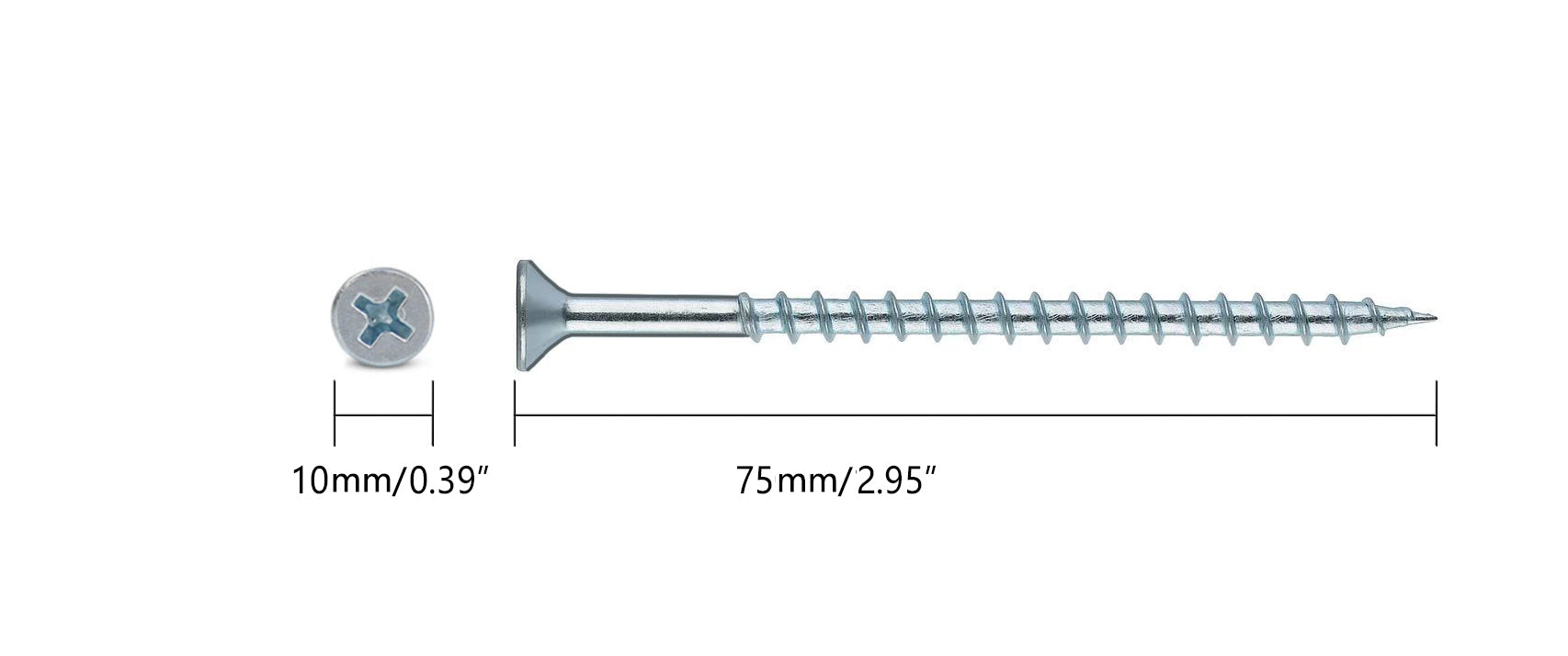 Chipboard Screws – Countersunk Phillips Head | Carbon Steel