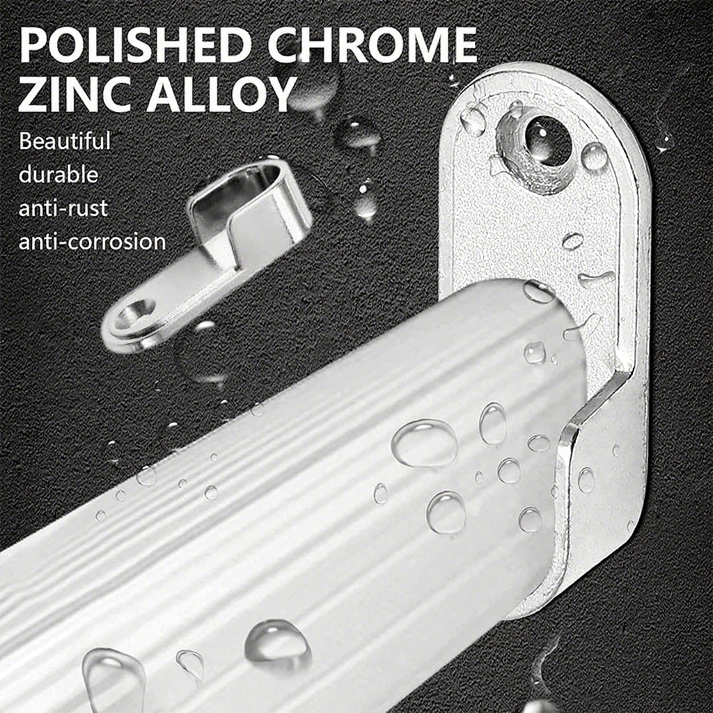 Wardrobe Rail Support Bracket – Zinc Alloy | For Ø16 mm & Ø25 mm Rails