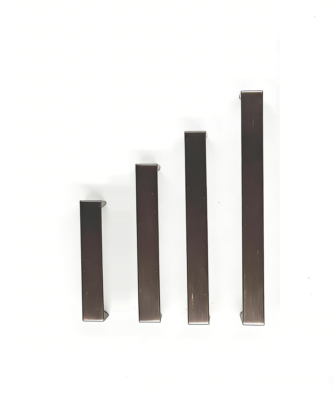 Zinc Alloy D-Shaped Cabinet Handle – 96–192 mm | Black & Nickel Finish