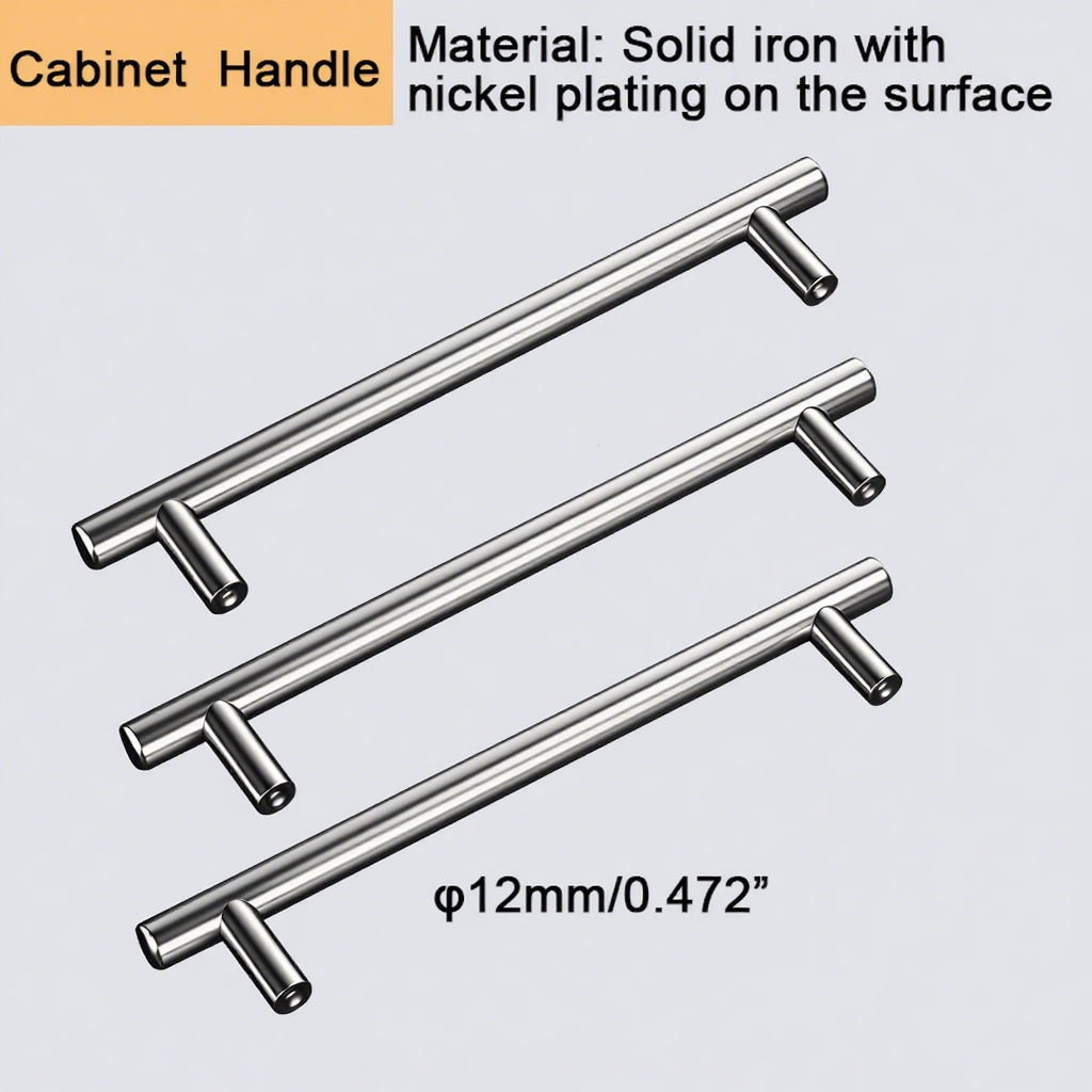 Steel T-Bar Cabinet Handle 188 mm – 128 mm Hole Centres | Heavy Duty Furniture Pull