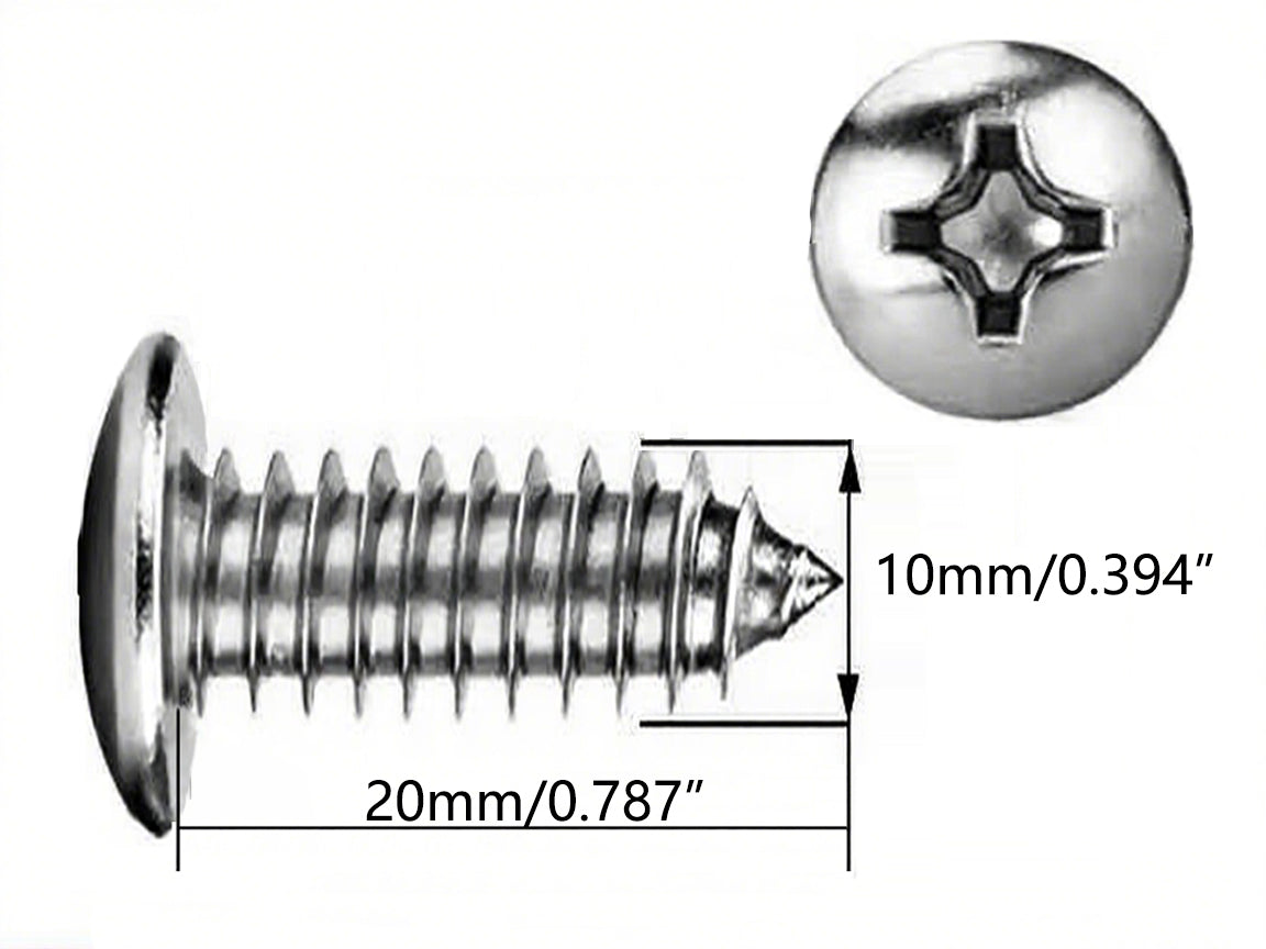 Pan Head Self-Tapping Screws – 16 × 6 mm & 20 × 10 mm | Trade Fixing Hardware