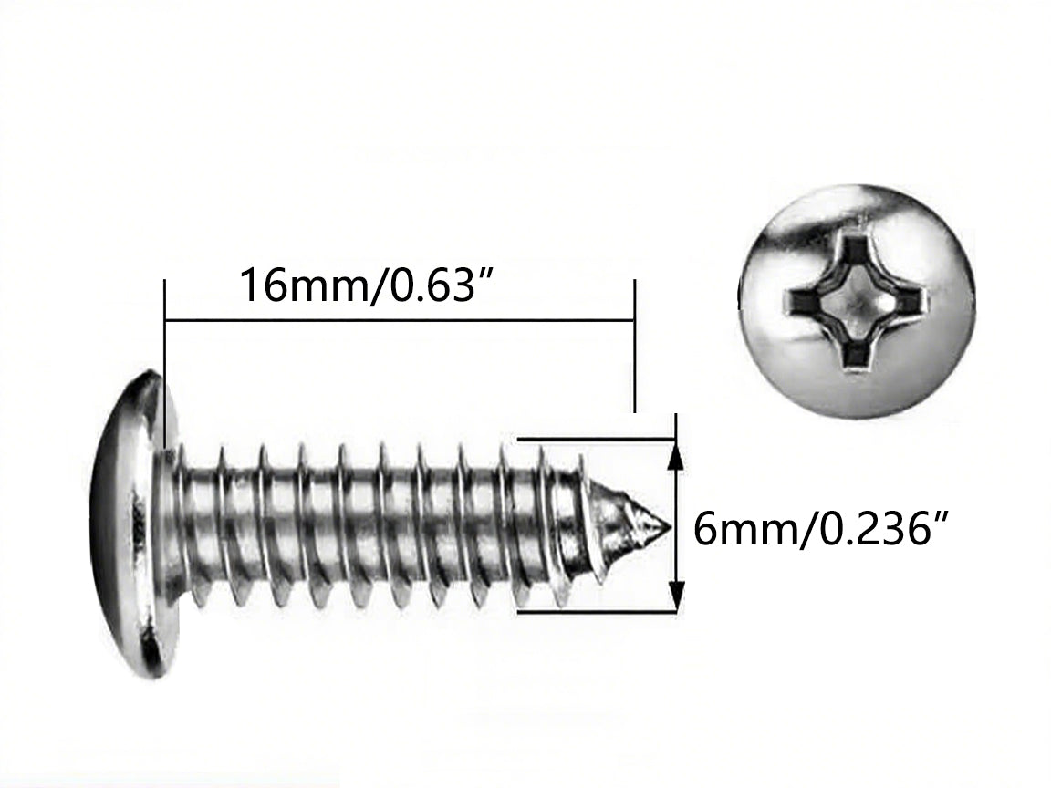 Pan Head Self-Tapping Screws – 16 × 6 mm & 20 × 10 mm | Trade Fixing Hardware