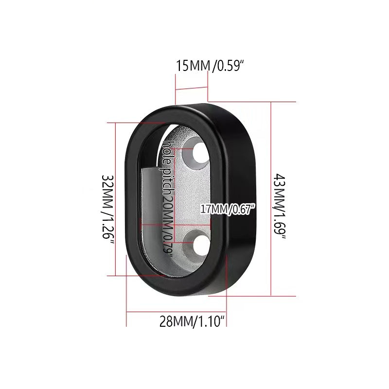 Wardrobe Rail Support with Rubber Ring – Heavy Duty Side-Mounted Bracket | Multiple Colours