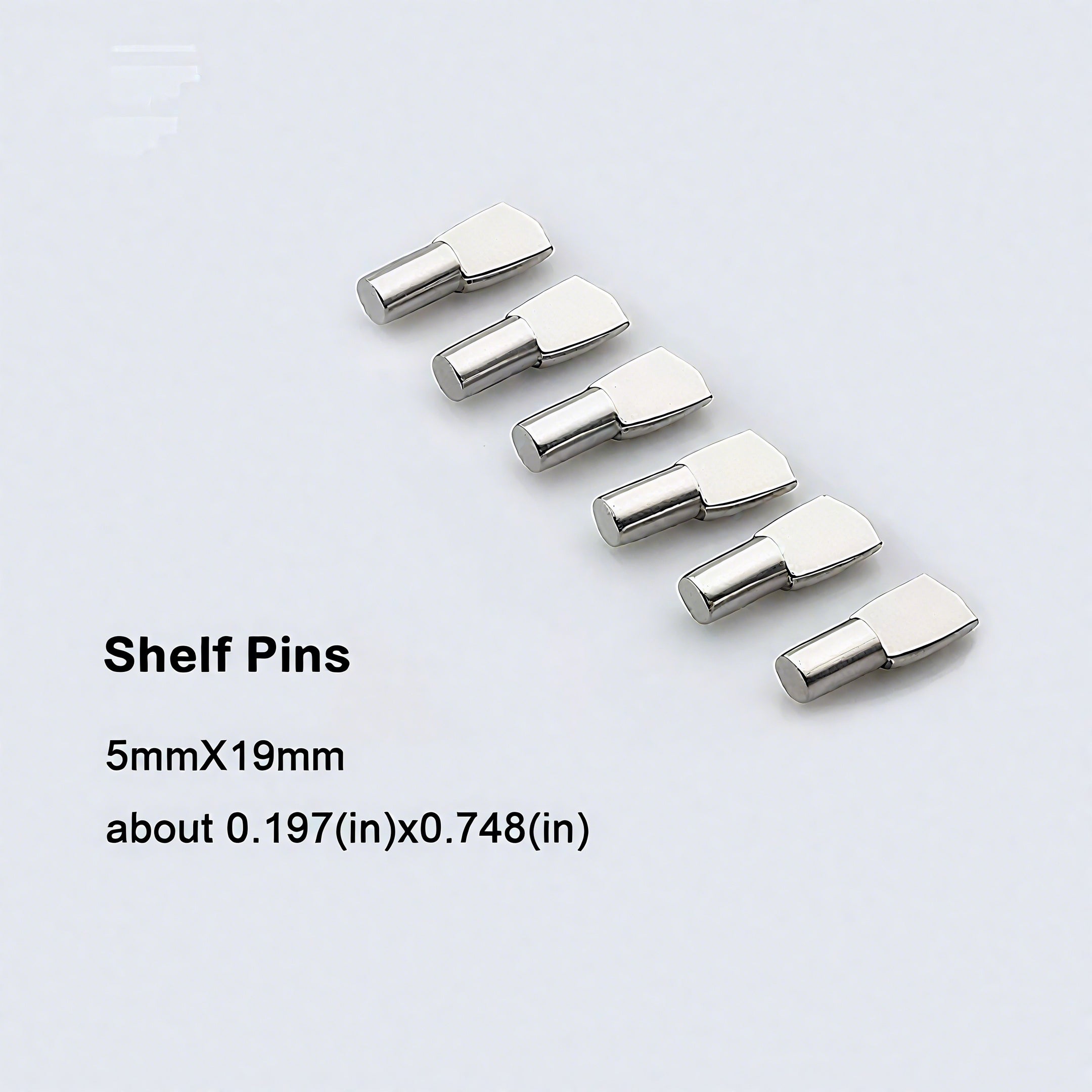 Steel Shelf Support Pin 5 × 19 mm – Heavy Duty Shelf Peg for Cabinets & Shelving