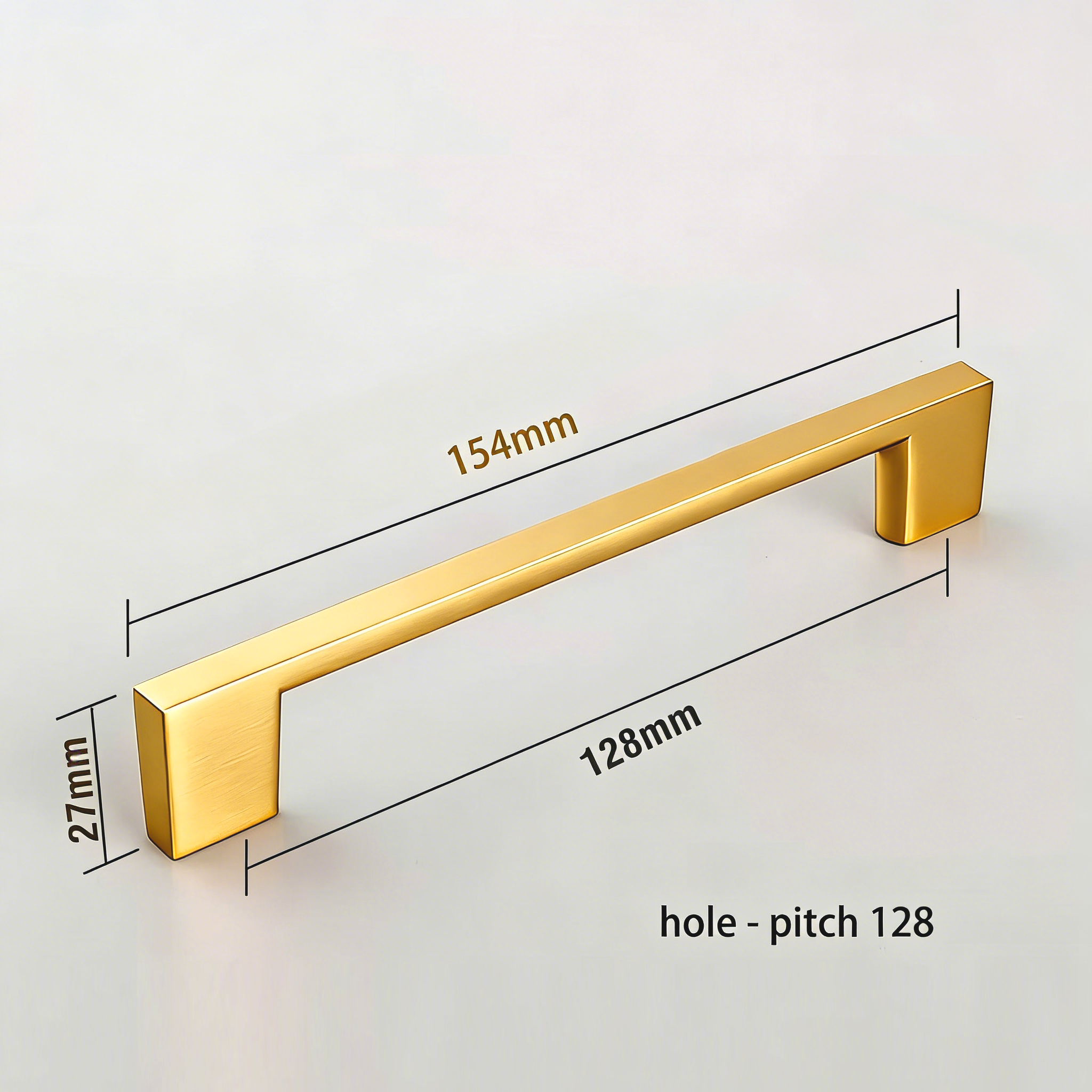 Modern Aluminium Alloy Cabinet Handle – Multiple Finishes & Hole Centres for Furniture & Joinery