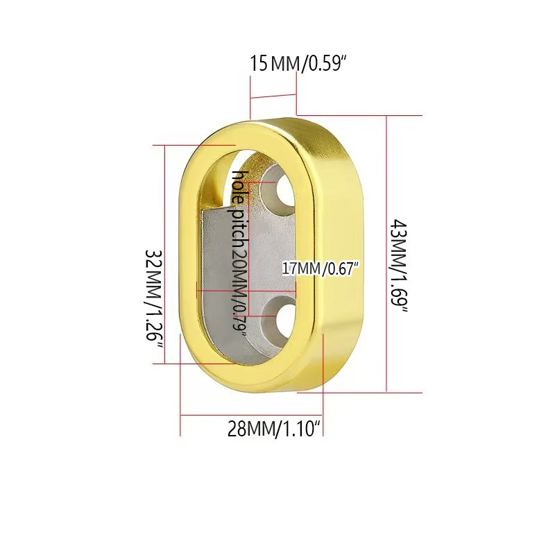 Wardrobe Rail Support with Rubber Ring – Heavy Duty Side-Mounted Bracket | Multiple Colours