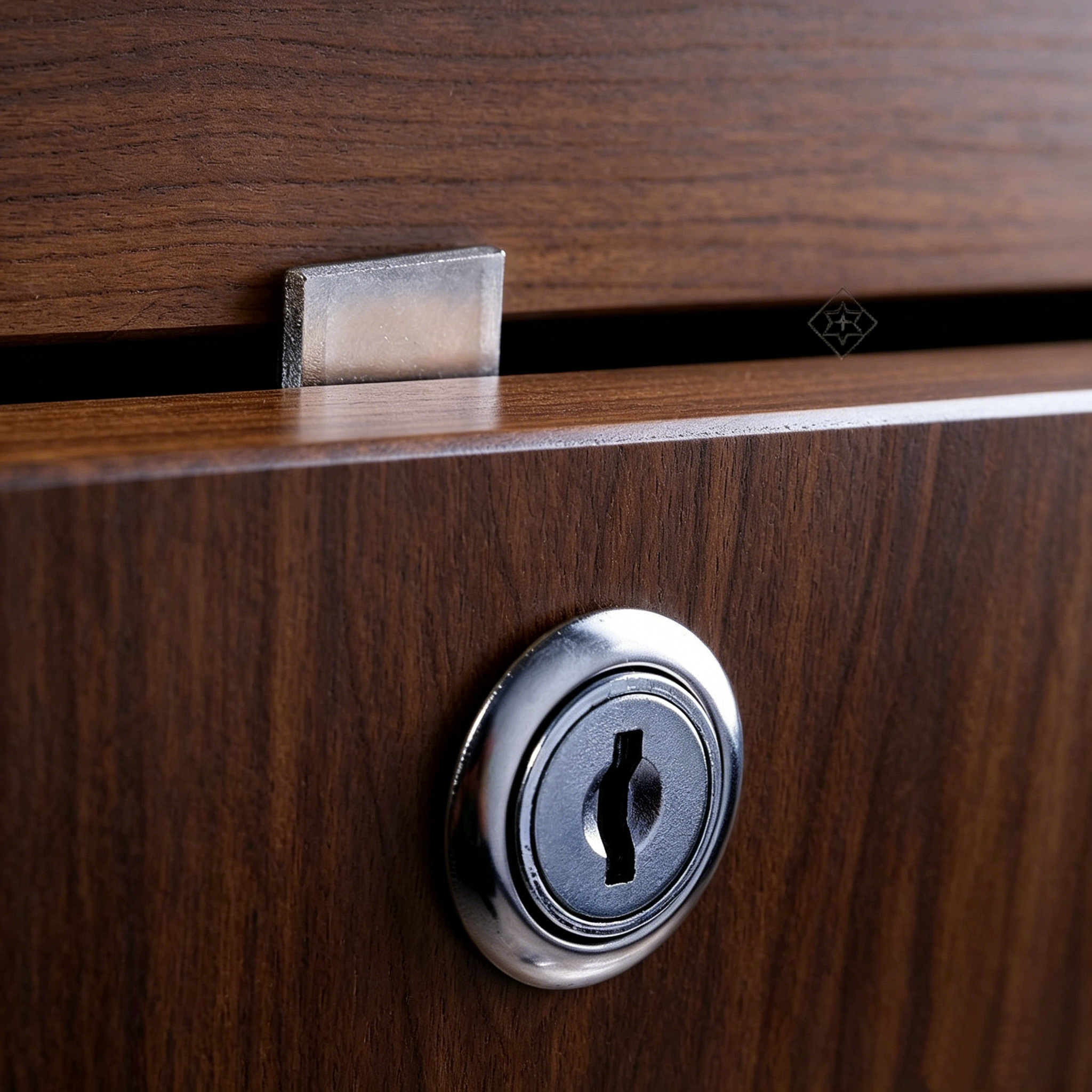 Cabinet Drawer Lock with Keys – 36x36mm Zinc Alloy Furniture Cam Lock for Cabinets, Drawers & Mailboxes