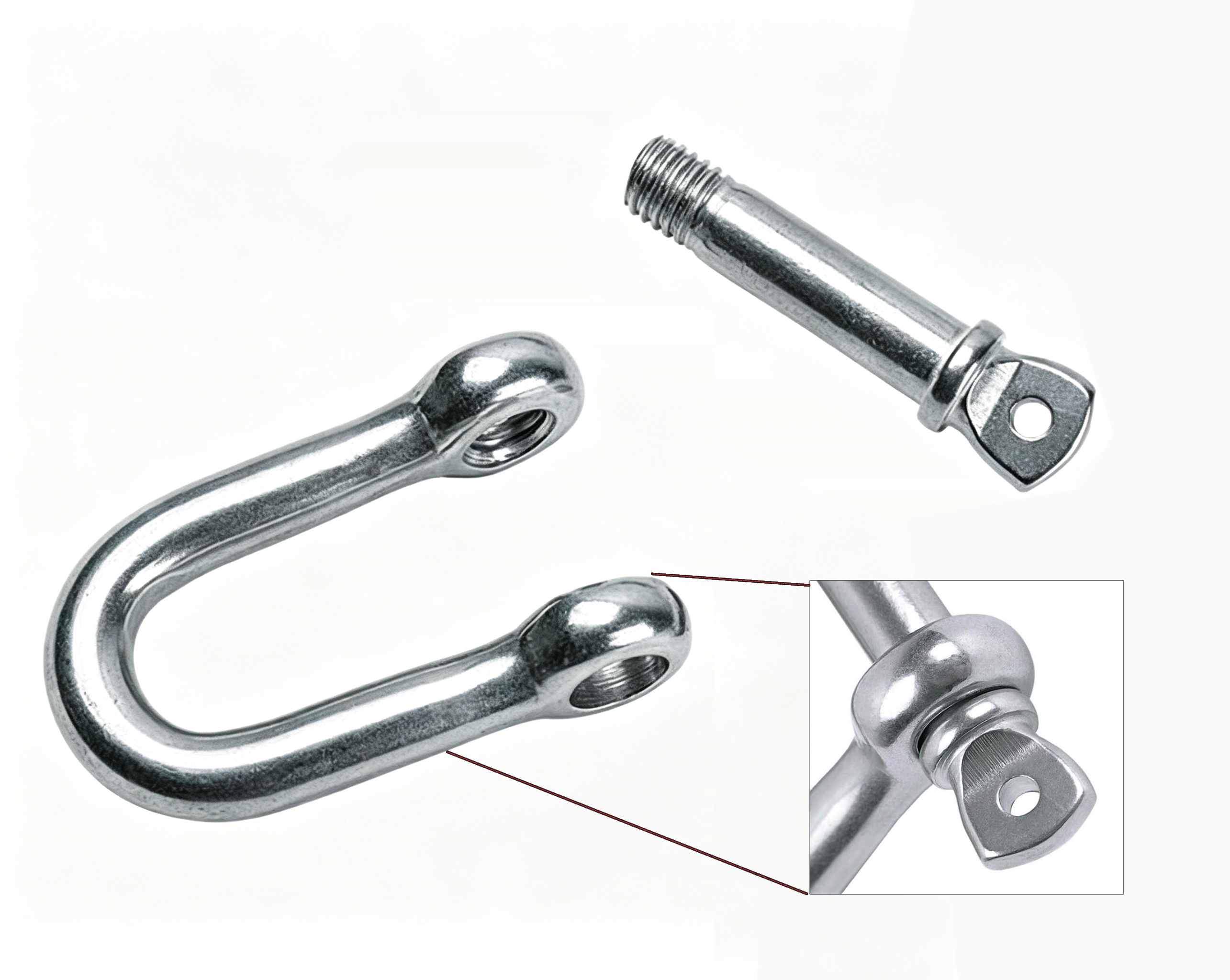 M12 Heavy Duty Zinc Plated Steel D Shackle – Screw Pin Anchor Shackle for Towing, Rigging & Load Securing
