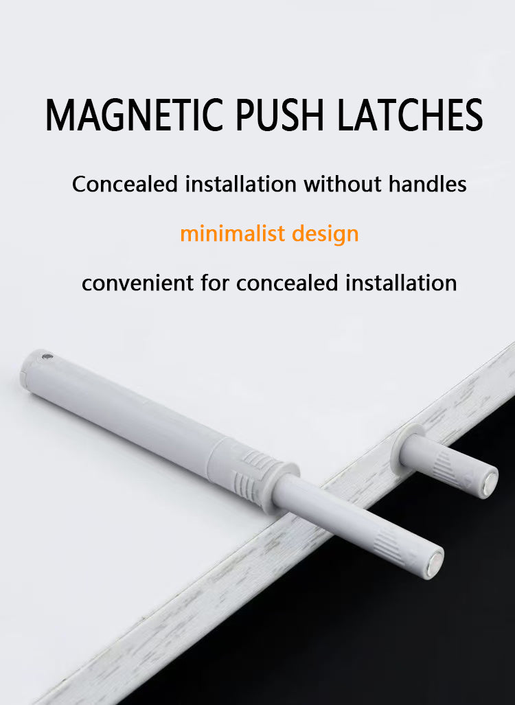 ABS Plastic Push-to-Open Cabinet Latch – 107mm