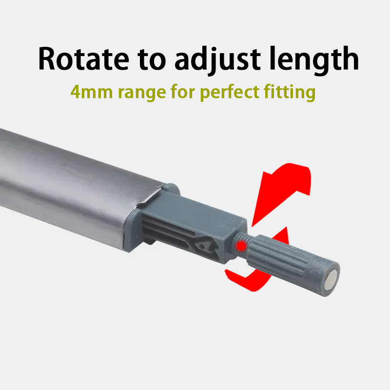 Surface-Mounted Push Latch – Stainless Steel Finish | 117 × 21 mm