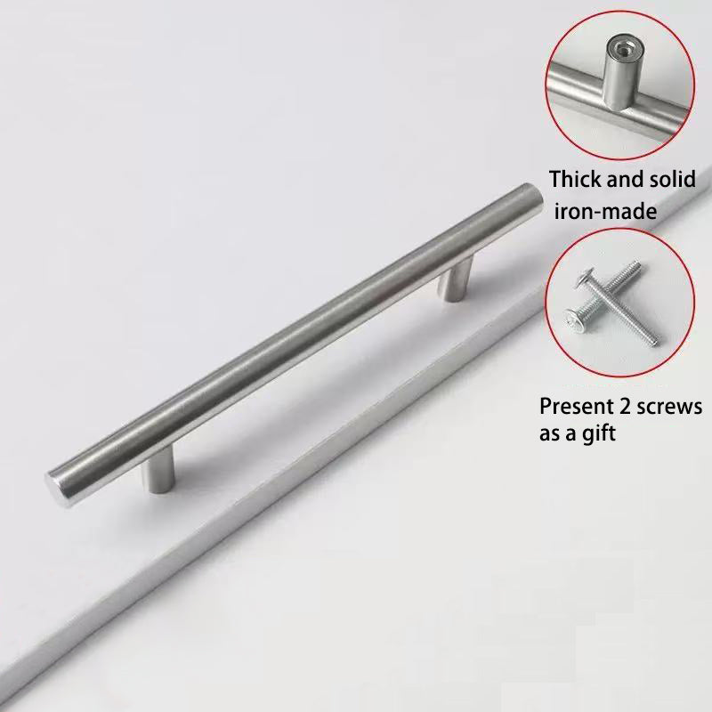 Steel T-Bar Cabinet Handle 188 mm – 128 mm Hole Centres | Heavy Duty Furniture Pull