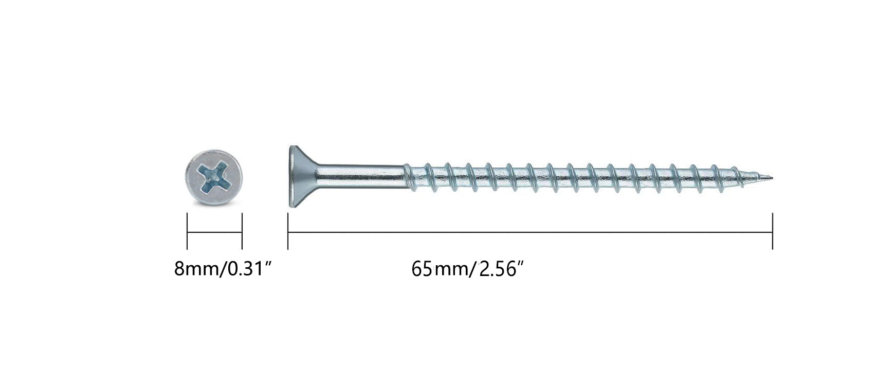 Chipboard Screws – Countersunk Phillips Head | Carbon Steel