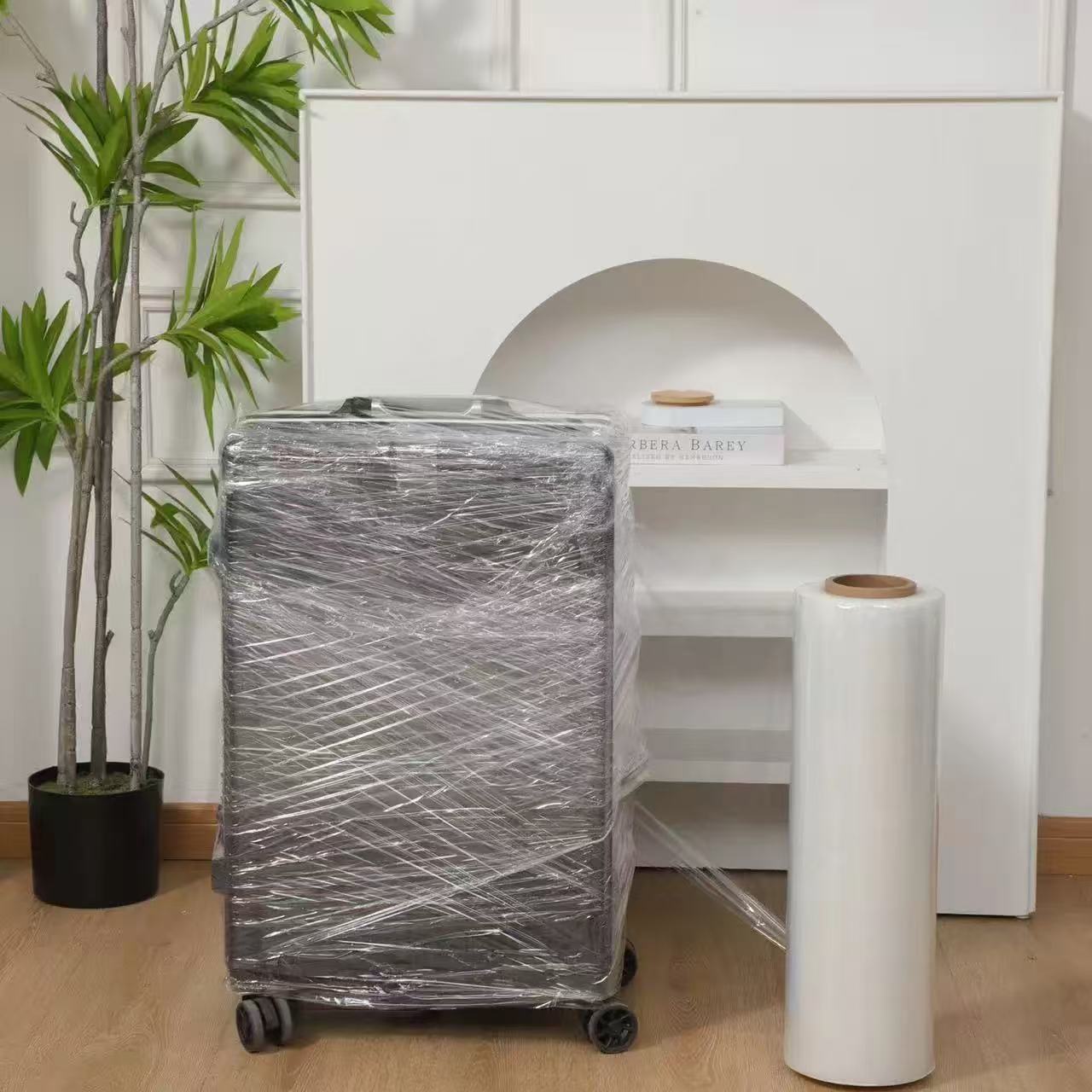 50CM x 250M Stretch Film Wrap 2.5 Mil Heavy Duty Pallet Wrapping Film – Clear Industrial Packing Wrap (4 Rolls/Carton)