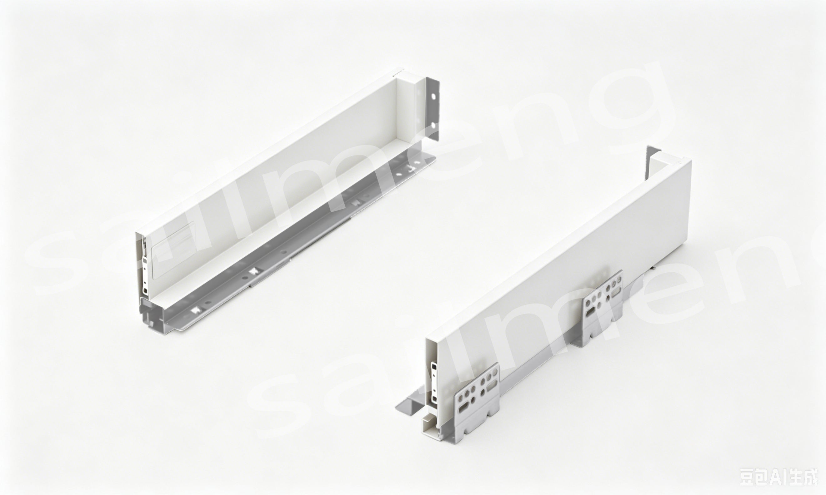 Slim Soft Close Tandem Box Drawer System – White | 500mm Depth | Custom Width Available