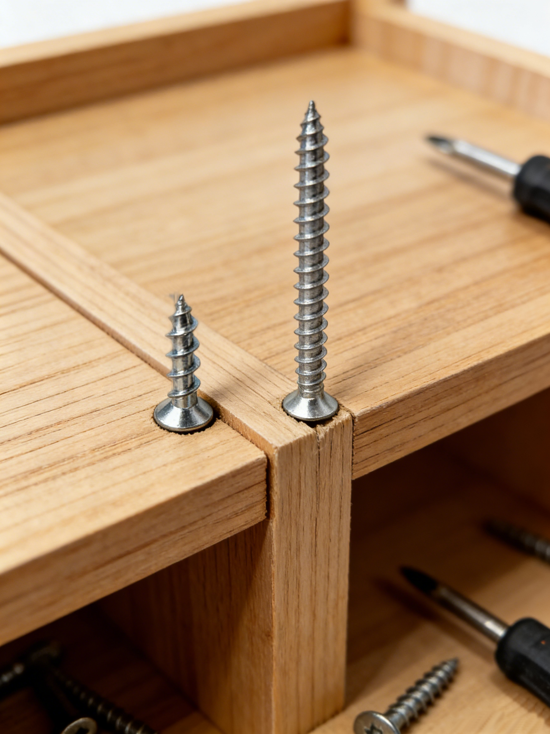 #6 × 38 mm Full Thread Chipboard Screws – Fine Thread | Carbon Steel White Zinc Plated