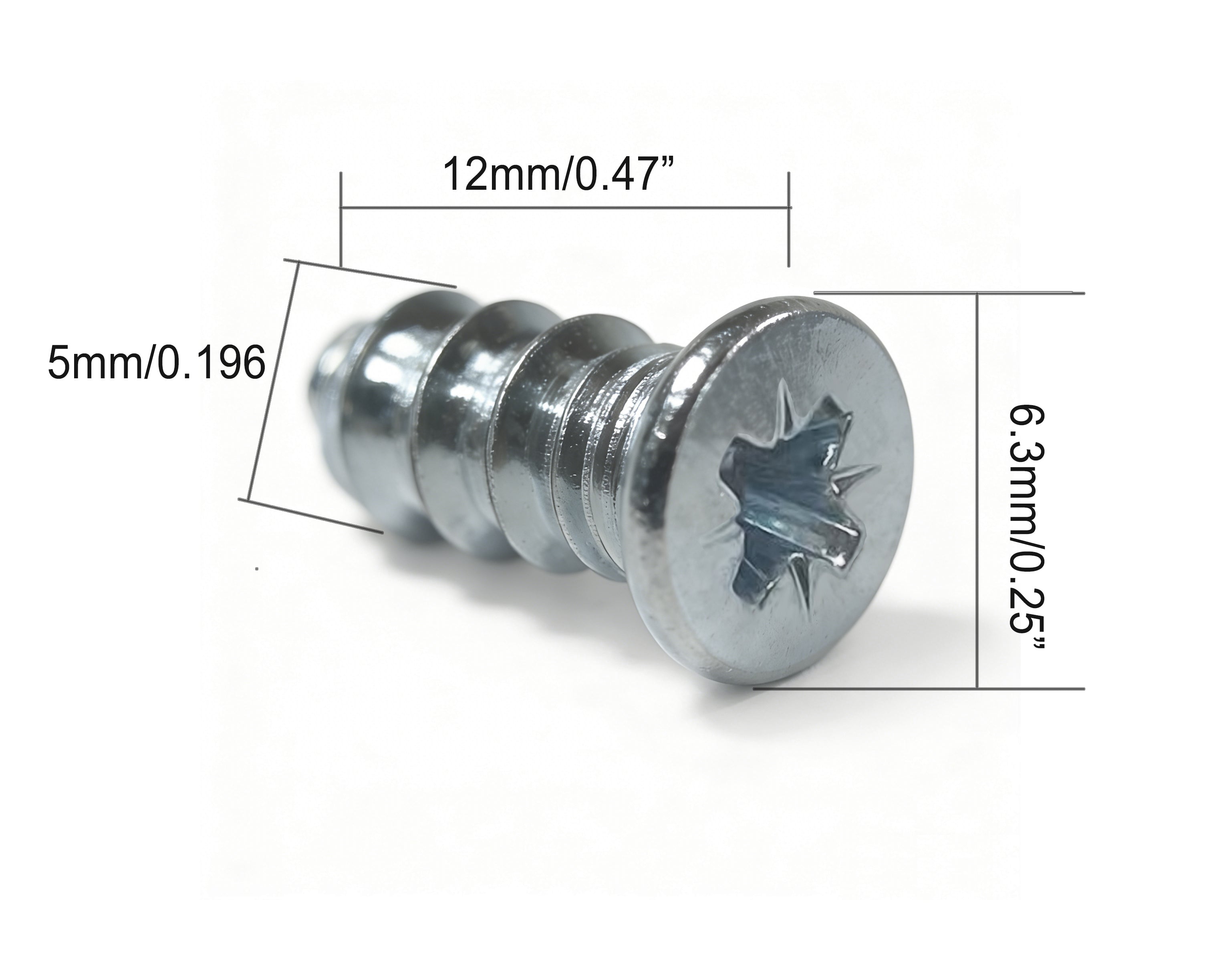 Euro Screws – 6.3 × 12 mm | Pozi Drive | Zinc Plated